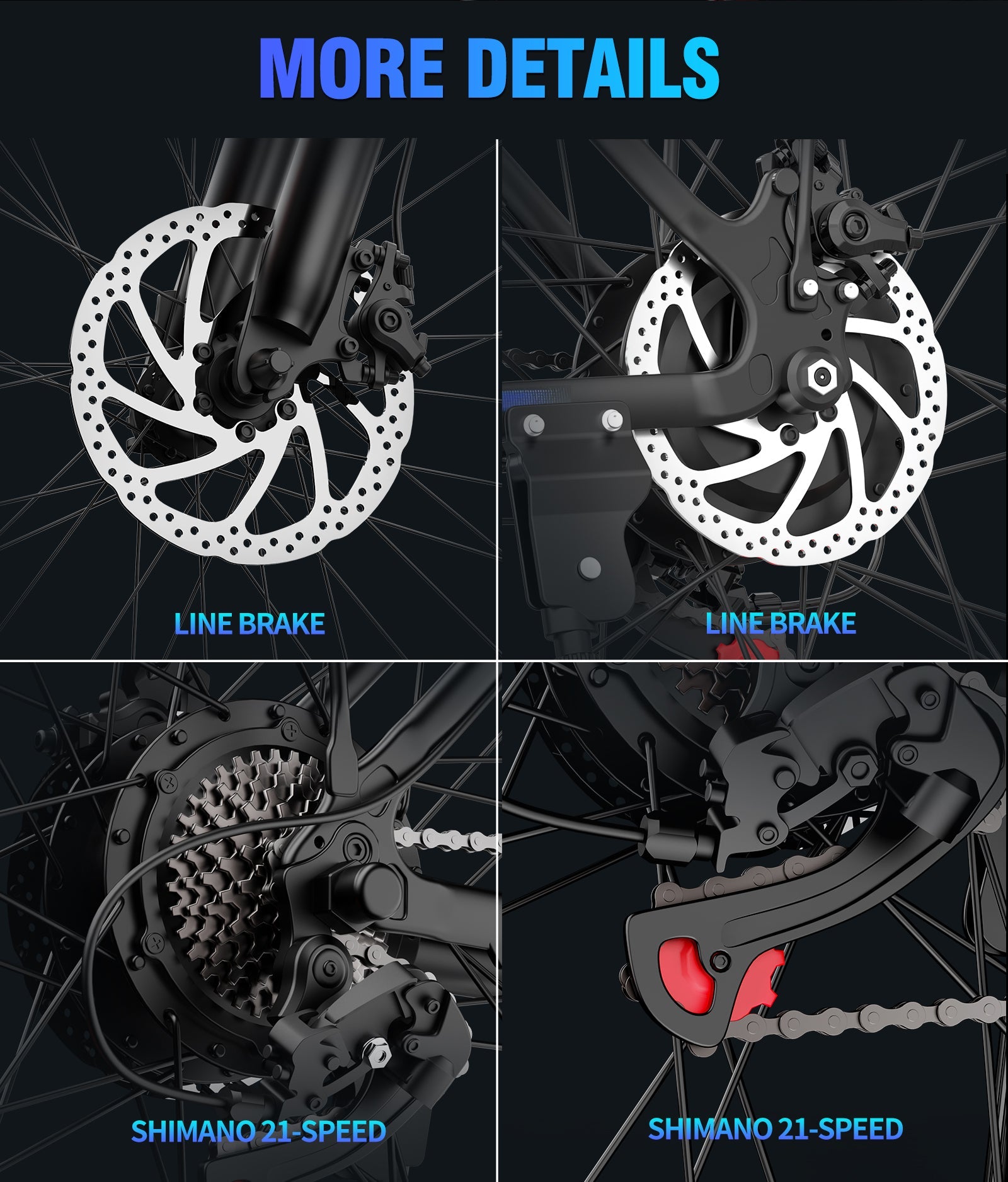 Ridstar S29Pro 1000W Motor 48V 21Ah 29'' Electric Bike