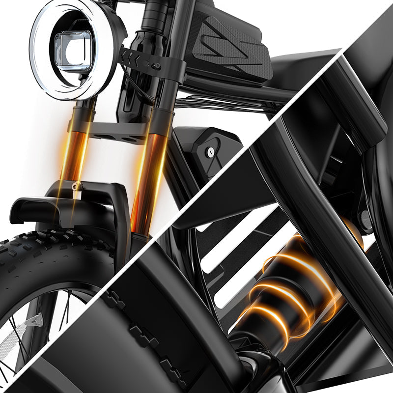 Ridstar Q50 Lite 1000W 48V 15AH Electric Bike