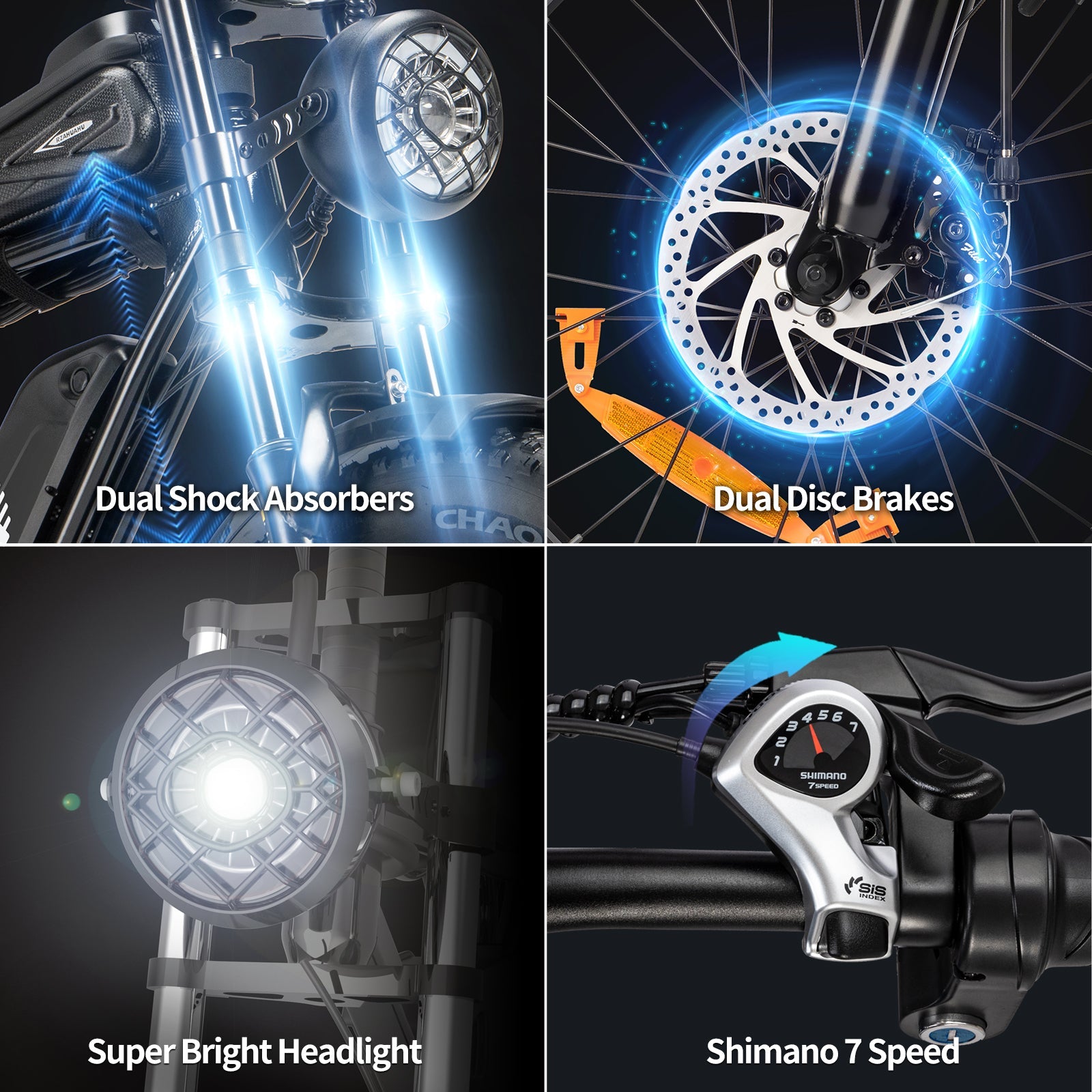 【EU&CA&UK&AU Stock】YVY C20 Lite 1000W Fat Tire Electric Bicycle