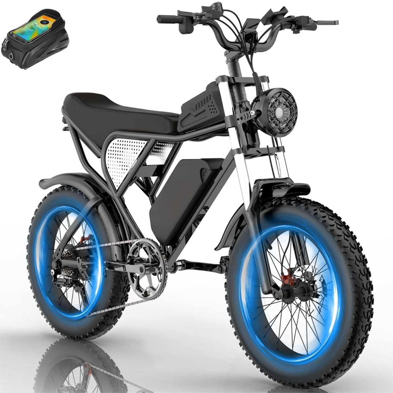 US Stock】K20 1500W Fat Tire Electric Bikes