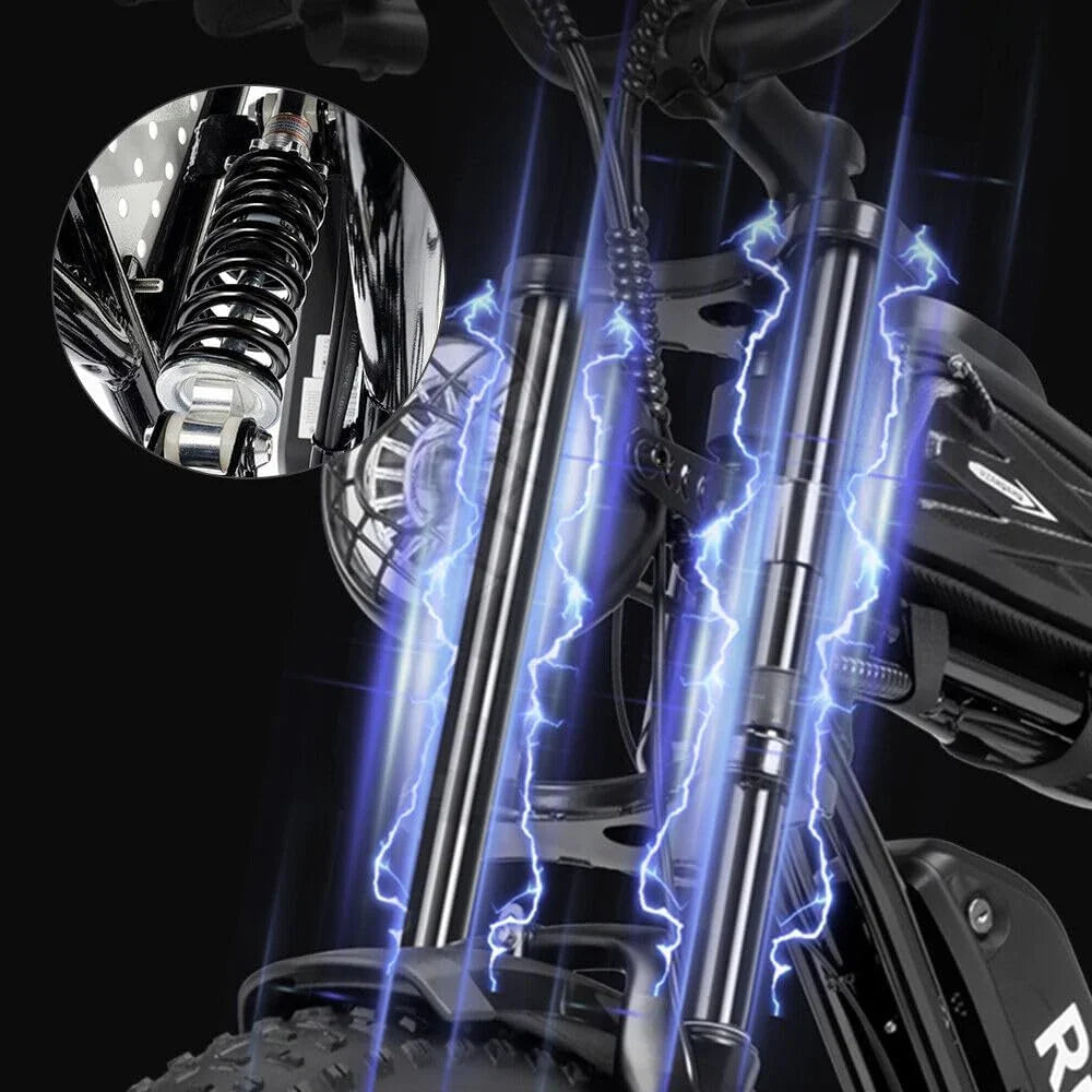 (EU stock) Ridstar Q20 Lite 1000W 48V 15AH Fat Tire Electric Bicycle