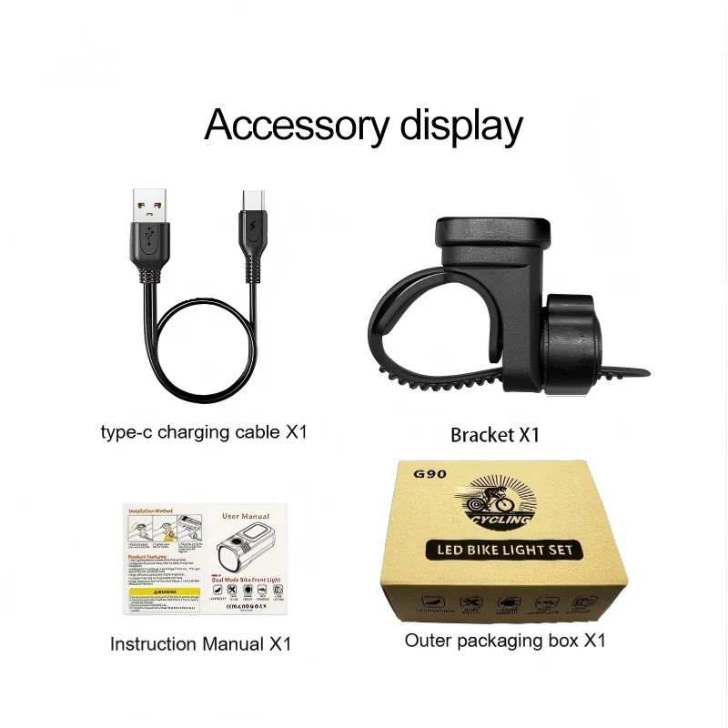 Ridstar Portable high-beam light for e-bikes