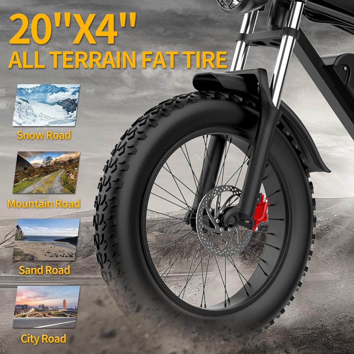 Ridstar Q20 1500W Full Suspension Mid Drive Fat Tire Ebike