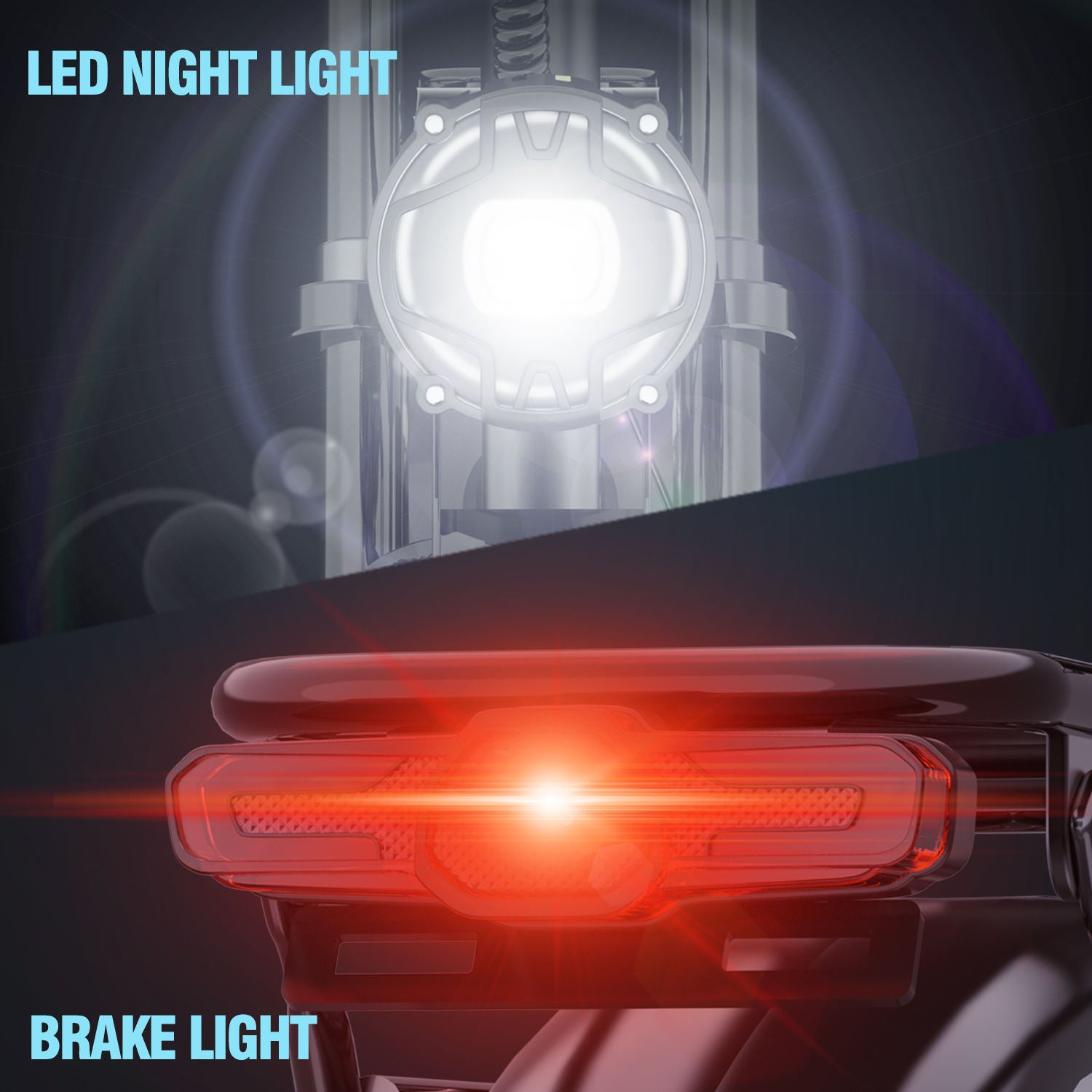 Rear Mounted Bright LED Safety Taillight