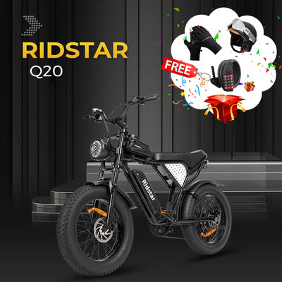 Ridstar Q20 1500W Full Suspension Mid Drive Fat Tire Ebike