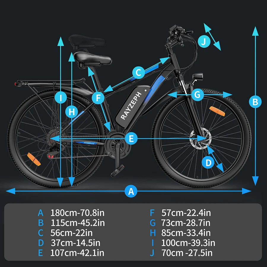 RAYZEPH S29Pro 1000W Motor 48V 21Ah 29'' Electric Bike