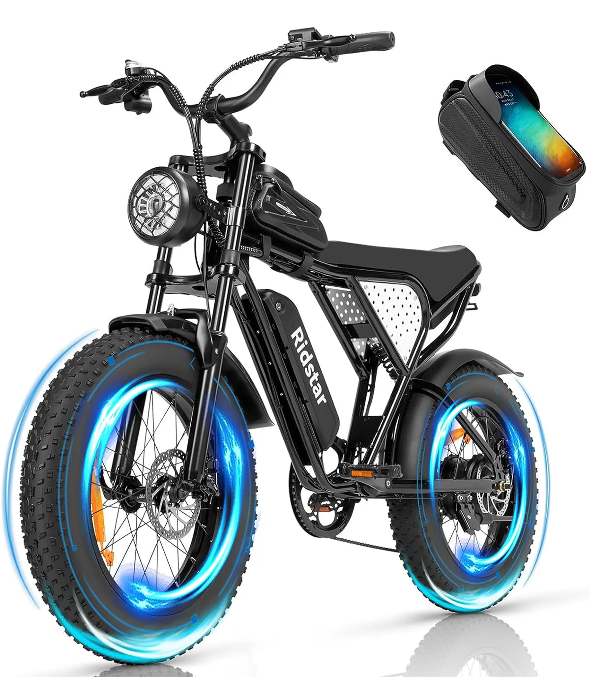 (EU stock) Ridstar Q20 Lite 1000W 48V 15AH Fat Tire Electric Bicycle