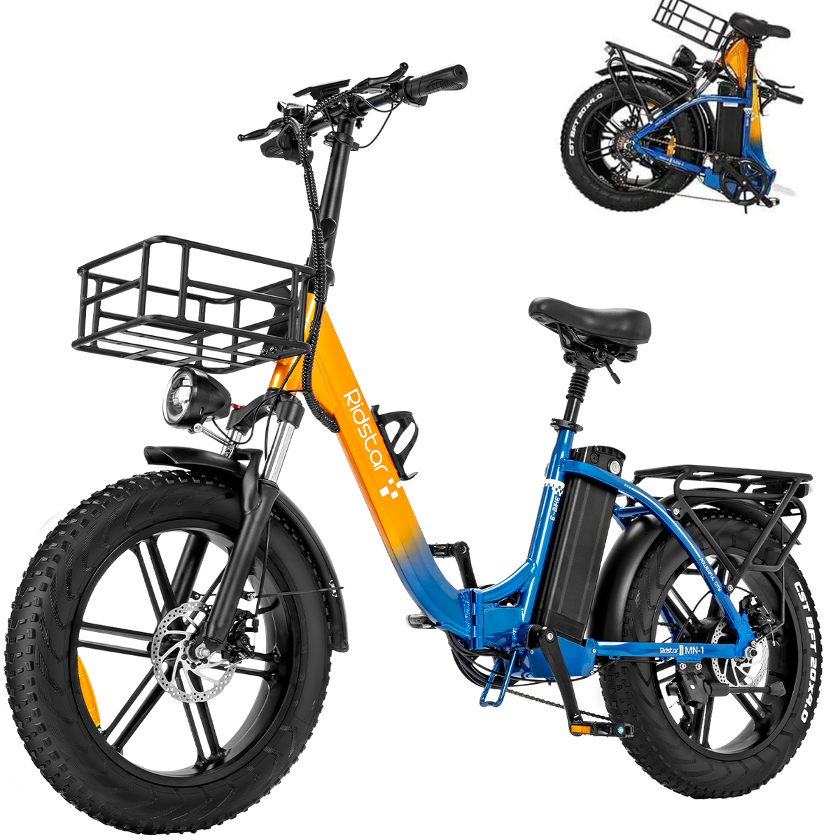 Ridstar MN20 1000W 15AH ファットタイヤ電動自転車